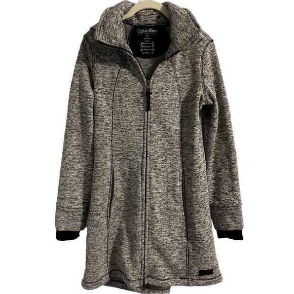 Calvin Klein Jacket Size Small Gray Performance Quick Dry Fleece lined Hood - Picture 1 of 9